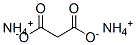 Structure of malonic acid, ammonium salt