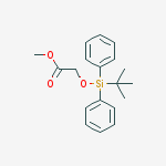 methyl 2-[tert-butyl(diphenyl)silyl]oxyacetate结构式