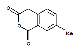 Structure of 1H-2-Benzopyran-1,3(4H)-dione,7-methyl-