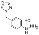 Structure of 1-[(4-Hydrazinophenyl)methyl]-1H-1,2,4-triazole hydrochloride