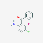 Structure of (5-Chloro-2-(methylamino)phenyl)(2-fluorophenyl)methanone