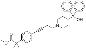 Structure of 1-Dehydroxy-1-dehyro-fexofenadine-d6 Methyl Ester