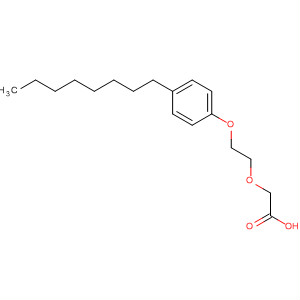 Structure of Acetic acid, [2-(4-octylphenoxy)ethoxy]-