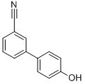 Structure of 4-HYDROXYBIPHENYL-3-CARBONITRILE