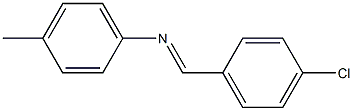 Structure of Benzenamine, N-[(4-chlorophenyl)methylene]-4-methyl-