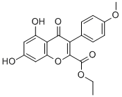 Structure of 2-CARBETHOXY-5,7-DIHYDROXY-4-METHOXYISOFLAVONE