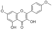 3,5-DIHYDROXY-7-METHOXY-2-(4-METHOXY-PHENYL)-CHROMEN-4-ONE结构式