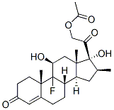 Structure of 9-fluoro-11beta,17,21-trihydroxy-16beta-methylpregn-4-ene-3,20-dione 21-acetate