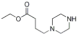 Structure of 1-Piperazinebutanoic acid, ethyl ester
