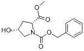 Structure of N-CBZ-CIS-4-HYDROXY-D-PROLINE METHYL ESTER