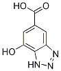 Structure of 1H-Benzotriazole-5-carboxylic acid, 7-hydroxy-