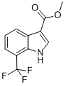 Structure of 1H-INDOLE-3-CARBOXYLIC ACID,7-(TRIFLUOROMETHYL)-,METHYL ESTER