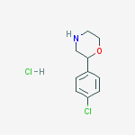Structure of 2-(4-chlorophenyl)Morpholine hydrochloride