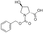 (2R,4S)-N-ALPHA-CARBOBENZOXY-4-HYDROXYPYRROLIDINE-2-CARBOXYLIC ACID结构式