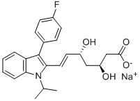 Structure of (-)-3S,5R-FLUVASTATIN SODIUM SALT