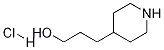 Structure of 3-(PIPERIDIN-4-YL)PROPAN-1-OL HYDROCHLORIDE