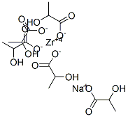 Structure of sodium zirconium lactate