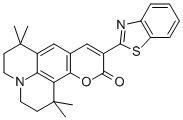 110-(2-苯并噻唑基)-2,3,6,7-四氢-1,1,7,7-四甲基-1H,5H,11H-[1]苯并吡喃[6,7,8-ij]喹啉嗪-11-酮结构式