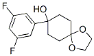 8-(3,5-difluorophenyl)-1,4-dioxaspiro(4,5)decan-8-ol结构式