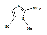1H-IMIDAZOLE-5-CARBONITRILE,2-AMINO-1-METHYL-结构式