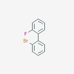 Structure of 2-bromo-2'-fluoro-1,1'-Biphenyl