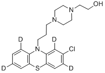 PERPHENAZINE-D4 (PHENOTHIAZINE-1,3,7,9-D4)结构式