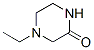 Structure of 2-Piperazinone,4-ethyl-