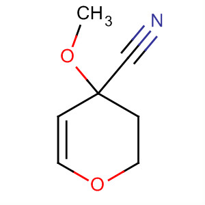 Structure of 2H-Pyran-4-carbonitrile, tetrahydro-4-methoxy-