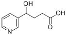(-4-Hydroxy-4-(3-pyridyl)butanoic Acid结构式