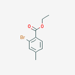 Structure of Ethyl 2-bromo-4-methylbenzoate