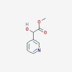Structure of methyl 2-hydroxy-2-(pyridin-3-yl)acetate