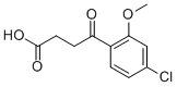 Structure of 4-(4-CHLORO-2-METHOXYPHENYL)-4-OXOBUTYRIC ACID
