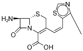 Structure of 7-amino-3-[(Z)-2-(4-methyl-5-thiazolyl)vinyl]-3-cephem-4-carboxylic acid