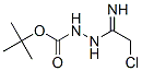 Structure of Hydrazinecarboxylic acid, 2-(2-chloro-1-iminoethyl)-, 1,1-dimethylethyl ester