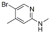 5-Bromo-N,4-dimethyl-2-pyridinamine结构式