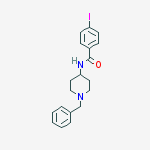 Benzamide, 4-iodo-N-[1-(phenylmethyl)-4-piperidinyl]-结构式