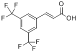 Structure of 3,5-BIS(TRIFLUOROMETHYL)CINNAMIC ACID
