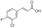 Structure of 3-Chloro-4-fluorocinnamic acid