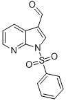 1H-Pyrrolo[2,3-b]pyridine-3-carboxaldehyde, 1-(phenylsulfonyl)-结构式