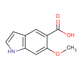 Structure of 1H-Indole-5-carboxylic acid, 6-methoxy-