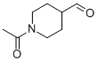 Chemical structure of 4-Piperidinecarboxaldehyde,1-acetyl-