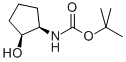 Structure of Carbamic acid, (2-hydroxycyclopentyl)-, 1,1-dimethylethyl ester, cis