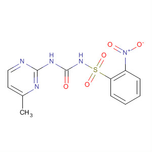 Structure of Benzenesulfonamide,N-[[(4-methyl-2-pyrimidinyl)amino]carbonyl]-2-nitro-
