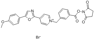 Structure of PyridiniuM, 1-[[3-[[(2,5-dioxo-1-pyrrolidinyl)oxy]carbonyl]phenyl]Methyl]-4-[5-(4-Methoxyphenyl)-2-oxazolyl]-, broMide
