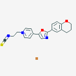 Structure of 1-(2-ISOTHIOCYANATOETHYL)-4-[2-(3,4-DIHYDRO-2H-1-BENZOPYRAN-6-YL)-5- OXAZOLYL]PYRIDINIUM BROMIDE