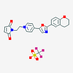 1-[2-(MALEIMIDO)ETHYL]-4-[2-(3,4-DIHYDRO-2H-1-BENZOPYRAN-6-YL)-5-OXAZOLYL]PYRIDINIUM TRIFLATE结构式