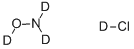Structure of HYDROXYLAMINE-D3 DEUTERIOCHLORIDE