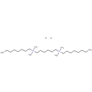 Structure of 1,6-Hexanediaminium, N,N,N',N'-tetramethyl-N,N'-dioctyl-, dibromide