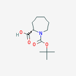 Structure of (S)-1-(Boc)Azepane-2-carboxylic acid