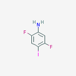Structure of 2,5-difluoro-4-iodoaniline